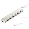 j5create 7-Port USB 3.0 Hub, Silver (JCH377US)