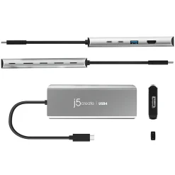 j5create 5-Port USB Type-C Hub, Space Gray (JCD401)