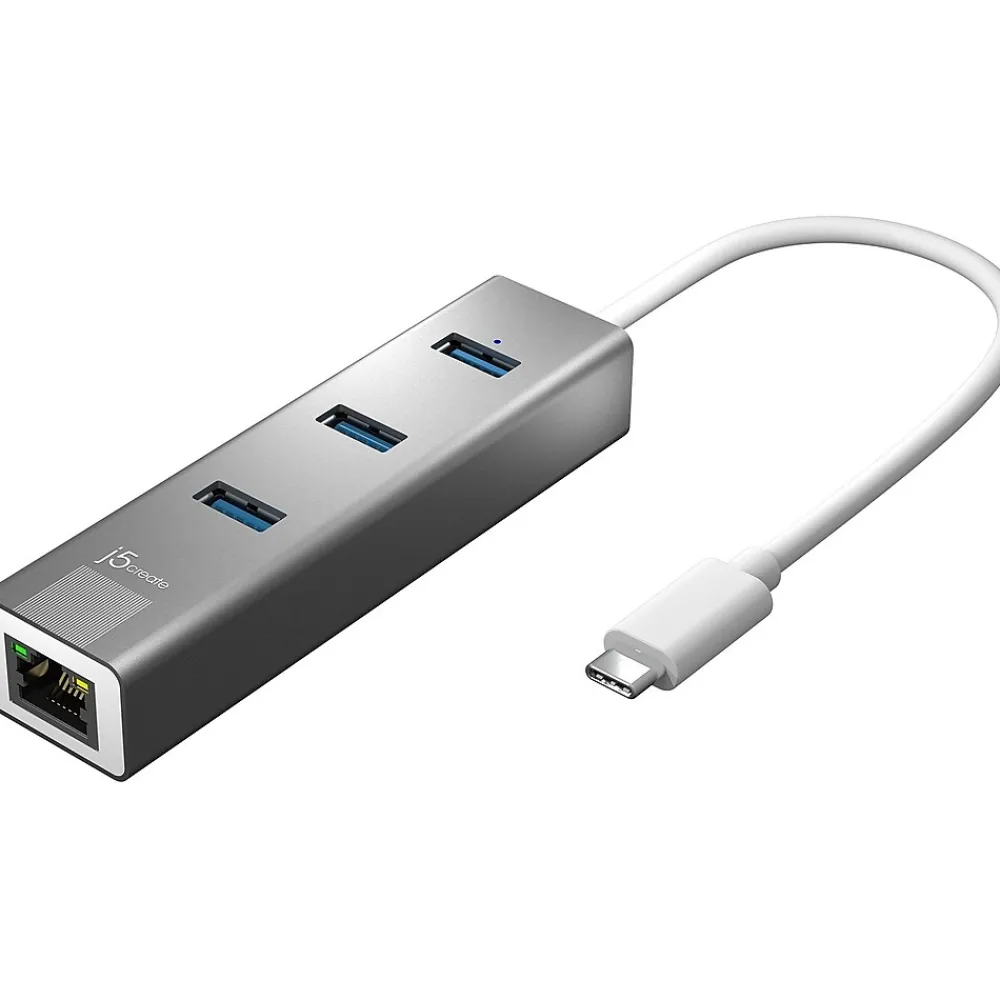 j5create 3-Port USB Type-C Hub, Space Gray (JCH474)