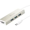 j5create 3-Port USB-C Hub, Silver (JCH347)
