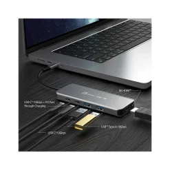 j5create 5-Port USB-C Hub, Space Gray (JCH453)