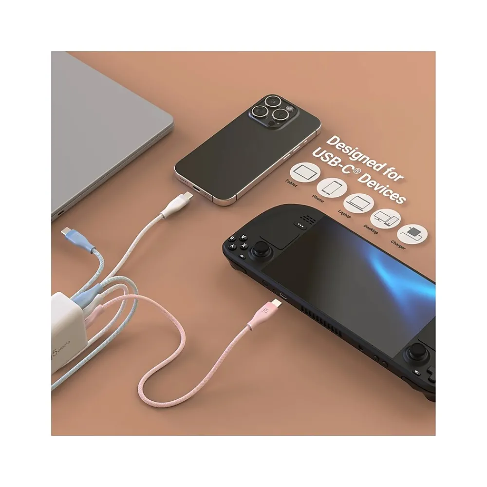 USB Type-C to USB Type-C Charging Cable, 5.9 ft., Pure White (JUCX18L18W)<j5create Online