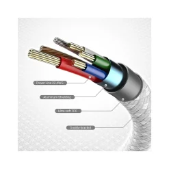 USB Type-C to USB Type-C Charging Cable, 5.9 ft., Pure White (JUCX18L18W)<j5create Online