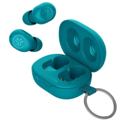 JBuds Mini Wireless Noise Canceling Earbuds, Bluetooth, Aqua (EBJBMINIRAQUA124)<JLab New