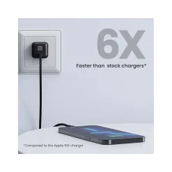 Mini USB Type-C Wall Charger, Black (JWCG130BL)<JOURNEY Clearance