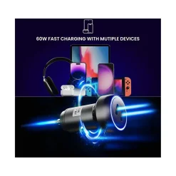 PULSE 60 USB-C Car Charger, Black (J60WCCBL)<JOURNEY Best