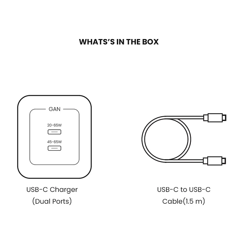 USB Type-C Dual Wall Charger, White (JWCG265WH)<JOURNEY Outlet