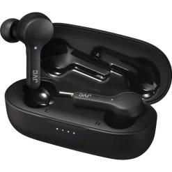Gumy True Wireless Earbuds with Microphone, Bluetooth, Black (HAA7TBU)<JVC
