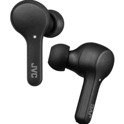 Gumy True Wireless Earbuds with Microphone, Bluetooth, Black (HAA7TBU)<JVC