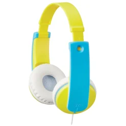 Tinyphones Kids' Over-Ear Child-Safe Headphones, Blue/Yellow (HAKD7Y)<JVC New