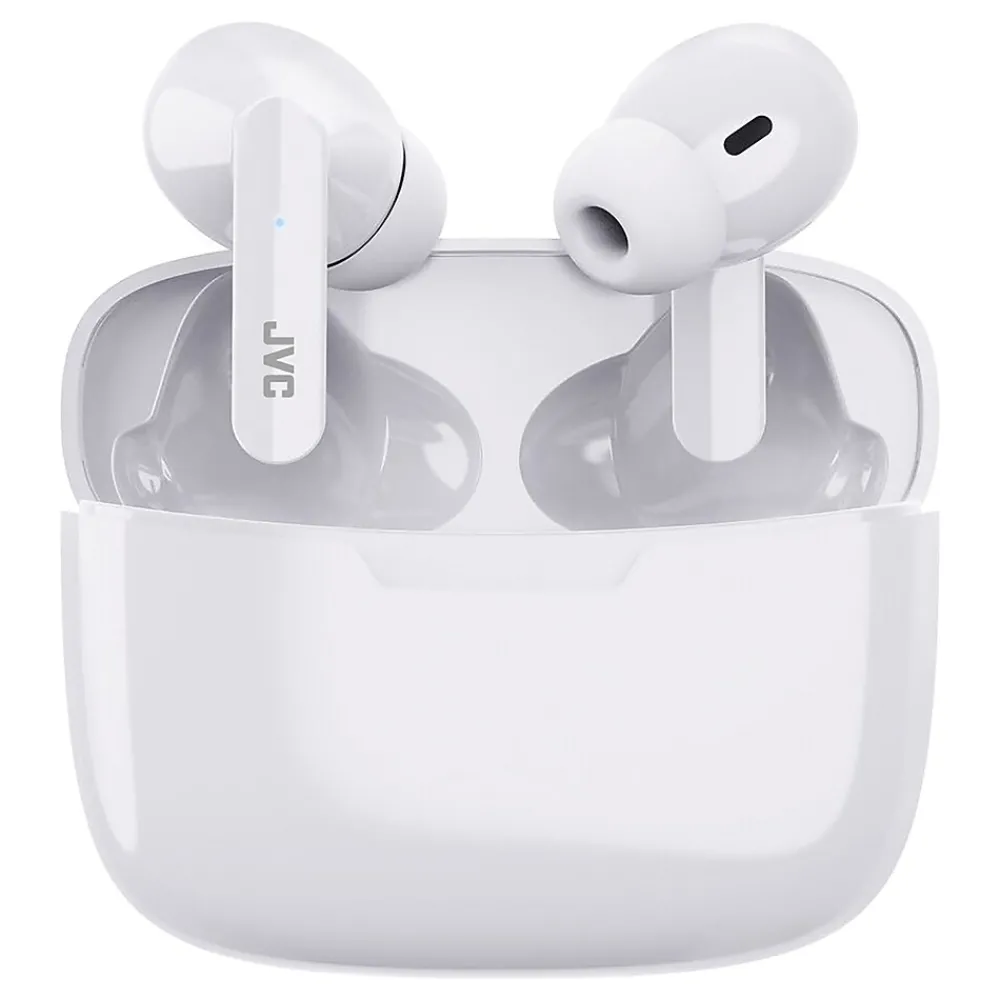 Ultra-Compact True Wireless Earbuds with Charging Case, Bluetooth, Coconut White (HAD5TW)<JVC Best