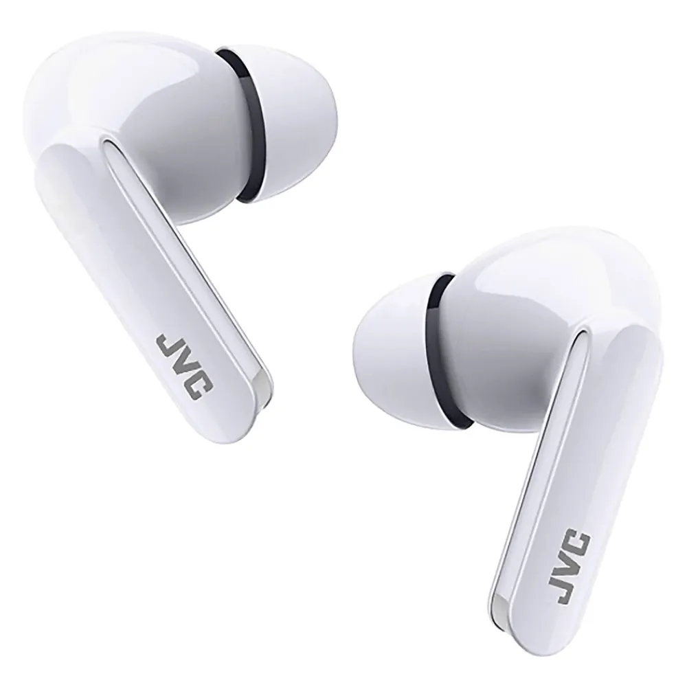 Ultra-Compact True Wireless Earbuds with Charging Case, Bluetooth, Coconut White (HAD5TW)<JVC Best