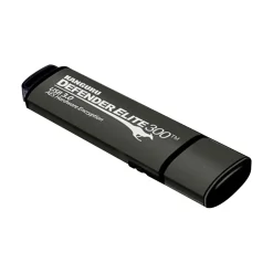 Kanguru Defender Elite 300 512GB USB 3.2 Flash Drive, Black (KDFE300-512G)