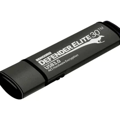 Discount Kanguru Defender Elite 30 512GB USB 3.2 Flash Drive, Black (KDFE30-512G)