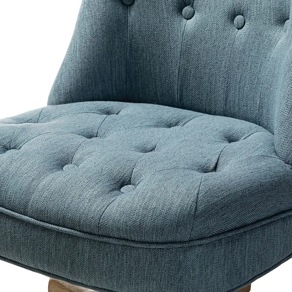 Office Chairs*Karat Home Armless Fabric Swivel Task Chair, Blue (HOFMSY0096-BLUE)