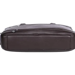 Roger Laptop Briefcase, Brown Faux Leather (22601BROWN)<Karla Hanson New