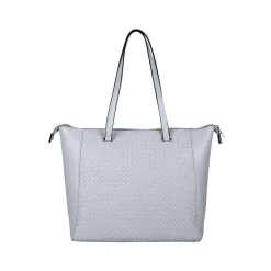 Tanya Gray Vegan Leather Tote Bag, Medium (21804GREY)<Karla Hanson Discount