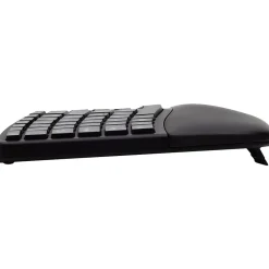 Clearance Kensington Pro Fit Wireless Ergonomic Keyboard and Optical Mouse Combo, Black (K75406US)