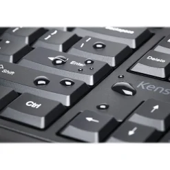 Clearance Kensington Pro Fit Wireless Ergonomic Keyboard and Optical Mouse Combo, Black (K75406US)