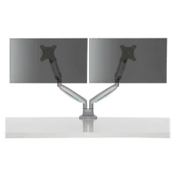 Sale Kensington SmartFit One-Touch Dual Adjustable Monitor Arm, Up to 32" Monitor, Silver Gray (K55471WW)