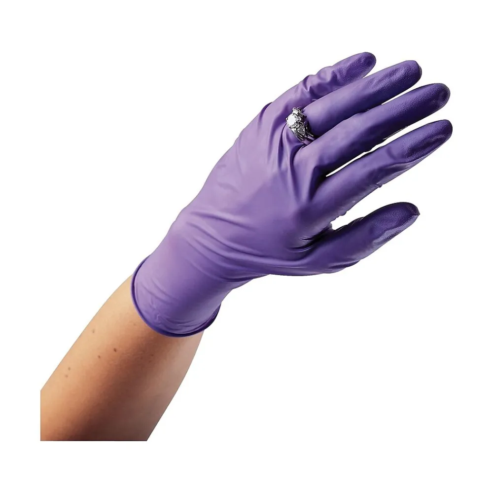 Powder Free Nitrile Exam Gloves, Medium, Purple, 100/Box (55082)<Kimberly-Clark Clearance