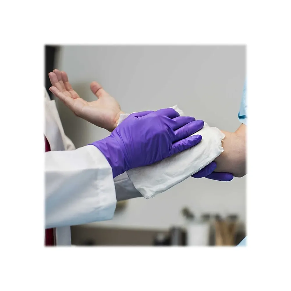 Powder Free Nitrile Exam Gloves, Medium, Purple, 100/Box (55082)<Kimberly-Clark Clearance