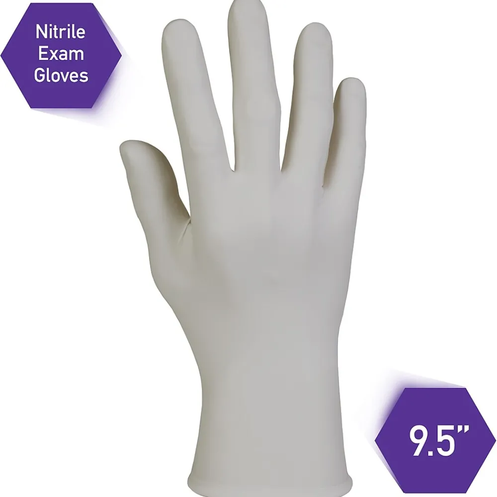 Sterling Nitrile Exam Gloves, X-Large, Silver, 170/Box (50709)<Kimberly-Clark Professional Discount