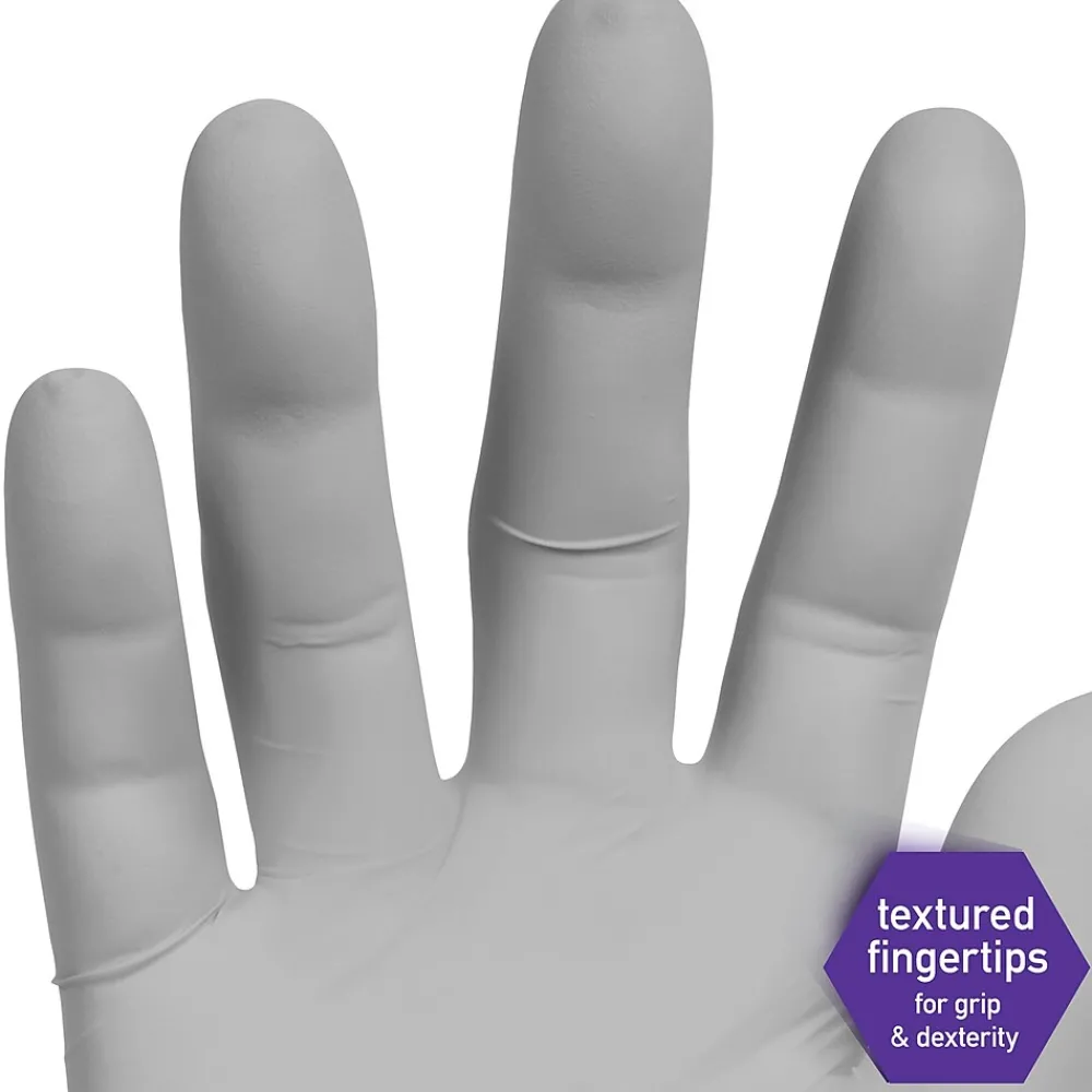 Sterling Nitrile Exam Gloves, X-Large, Silver, 170/Box (50709)<Kimberly-Clark Professional Discount