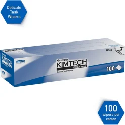 Kimwipes Delicate Task Wipers, 11.22" x 12.3", White, 3-ply, 100 Sheets/Box (34743)<Kimtech Science Online