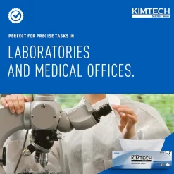 Science Kimwipes Delicate Task Fabric Cleaning Wipers, White, 92 Wipers/Box, 15/Carton (34721)<Kimtech Best