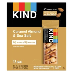 KIND Gluten Free Caramel Almond & Sea Salt Nut Bars, 1.4 oz, 12/Box (PHW18533)