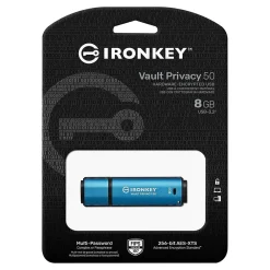 Sale Kingston IronKey Vault Privacy 50 Series 8GB USB 3.2 Type-A Flash Drive (IKVP50/8GB)