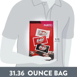 Kit Kat Party Pack Snack Size Assorted Flavors Candy Bar, 31.36 oz. (HEC93890)