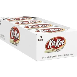 Kit Kat White Crème Milk Chocolate Candy Bar, 1.5 oz., 24 (246-00182)