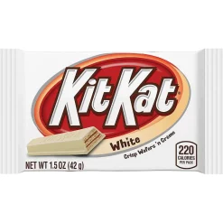 Kit Kat White Crème Milk Chocolate Candy Bar, 1.5 oz., 24 (246-00182)