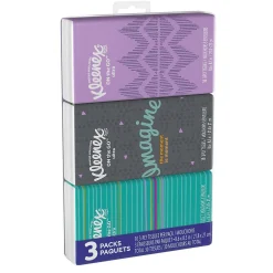 Facial Tissue, 3-ply, 10 Tissues/Box, 3 Boxes/Pack (11976)<Kleenex