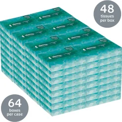 Junior Facial Tissue, 2-ply, 48 Tissues/Box, 64 Boxes/Pack (21195)<Kleenex Discount