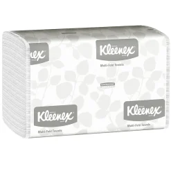 Kleenex Multifold Paper Towels, 1-ply, White, 150 Sheets/Pack, 16 Packs/Carton (01890)