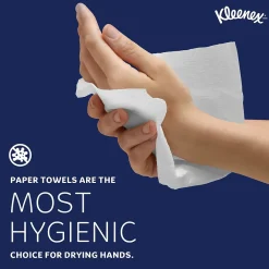 Kleenex Multifold Paper Towels, 1-ply, White, 150 Sheets/Pack, 16 Packs/Carton (01890)