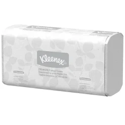 Kleenex Premiere Recycled Multifold Paper Towels, 1-ply, 120 Sheets/Pack, 25 Packs/Carton (13253)
