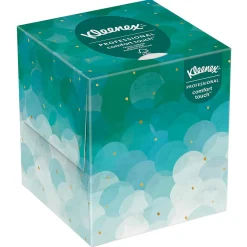 Professional Cube Facial Tissue, 2-ply, White, 90 Sheets/Box (21270)<Kleenex Discount