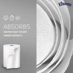 Kleenex Professional Recycled Hardwound Paper Towels, 1-ply, 700 ft./Roll, 6 Rolls/Carton (25637)