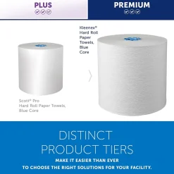 Kleenex Professional Recycled Hardwound Paper Towels, 1-ply, 700 ft./Roll, 6 Rolls/Carton (25637)