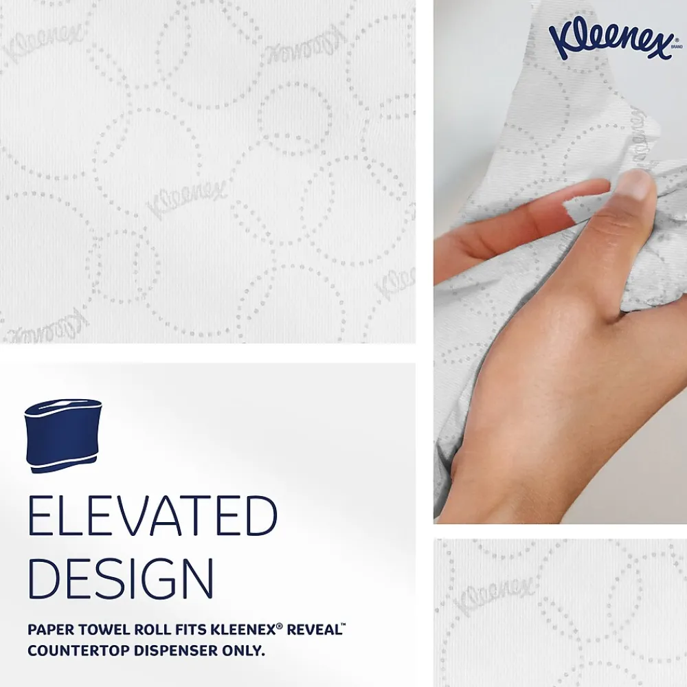 Kleenex Reveal Multifold Paper Towels, 2-Ply, White, 150 Sheets/Pack, 16 Packs/Carton (46321)