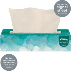 Standard Facial Tissues, 2-Ply, 100 Sheets/Box, 10 Boxes/Pack (13216)<Kleenex Hot