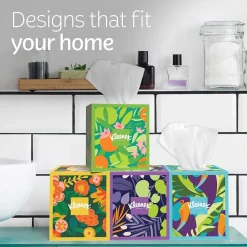 Ultra Soft Facial Tissues, 3-Ply, 60 Sheets/Box, 27 Boxes/Pack (54277)<Kleenex Sale