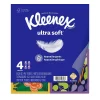 Ultra Soft Facial Tissue, 3-Ply, 60 Sheets/Box, 4 Boxes/Pack (54308)<Kleenex Best