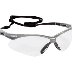 KleenGuard Nemesis® Safety Glasses, Clear Anti-Fog Lenses with Inferno/Red Frame, 1/Pair (47388)