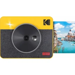 Kodak Mini Shot 3 Retro Instant Camera, Black/Yellow (C300RY)