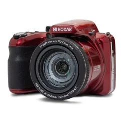 Kodak PIXPRO 20MP Bridge Digital Camera, 42x Optical Zoom, Red (AZ425-RD)
